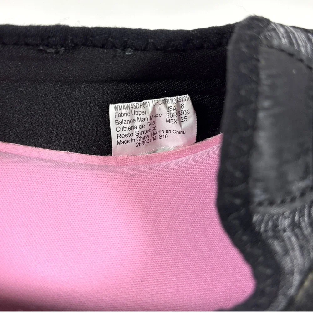 Athletic Works Slip-On Walking Shoes Memory Foam Black Women Size 8 Good